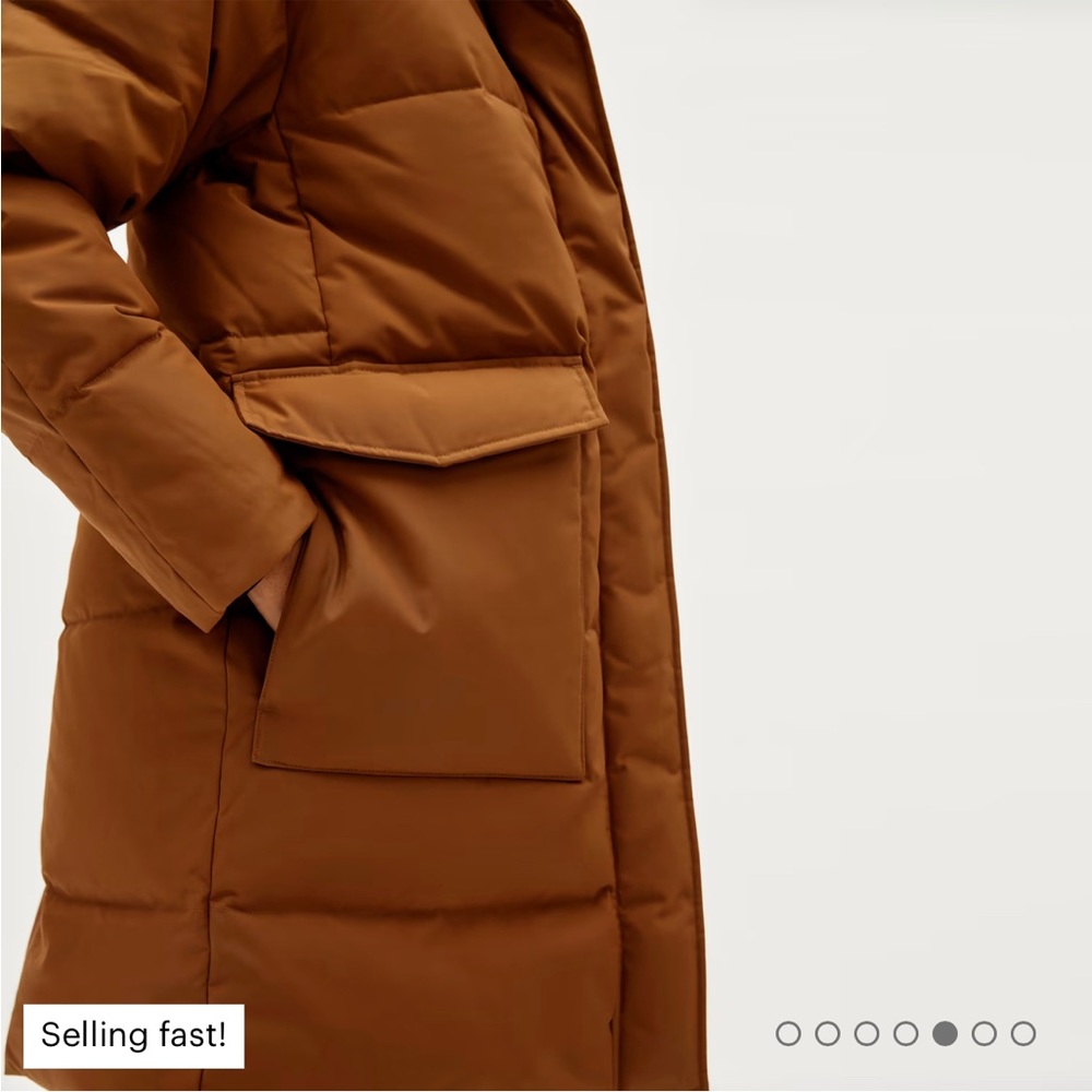 Women's Brown Puffer Coat - Picture 5 of 9